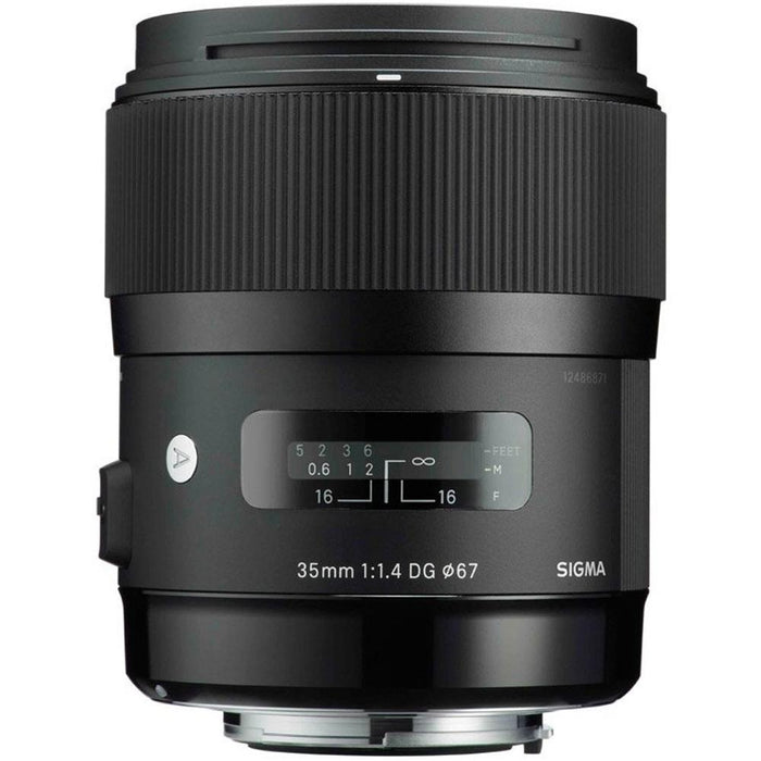 Sigma ART Wide-angle lens - 35 mm - F/1.4 DG HSM- Canon with 128GB Memory Card