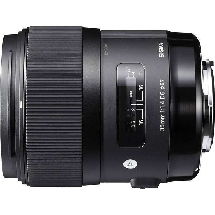 Sigma ART Wide-angle lens - 35 mm - F/1.4 DG HSM- Canon with 128GB Memory Card