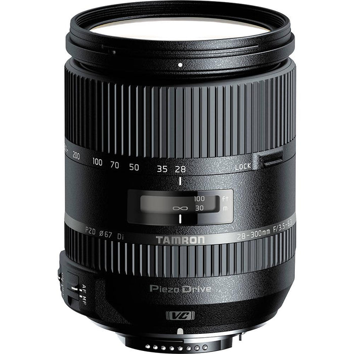 Tamron 28-300mm F/3.5-6.3 Di VC PZD Lens for Nikon Bundle