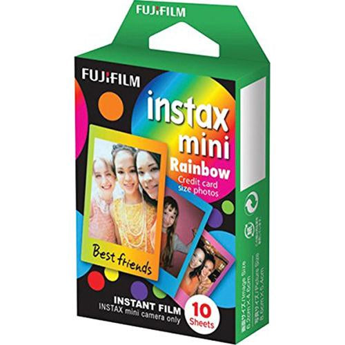 Fujifilm 10-Pack of INSTAX MINI Rainbow Instant Film - 10 Photos/each, 100 Total