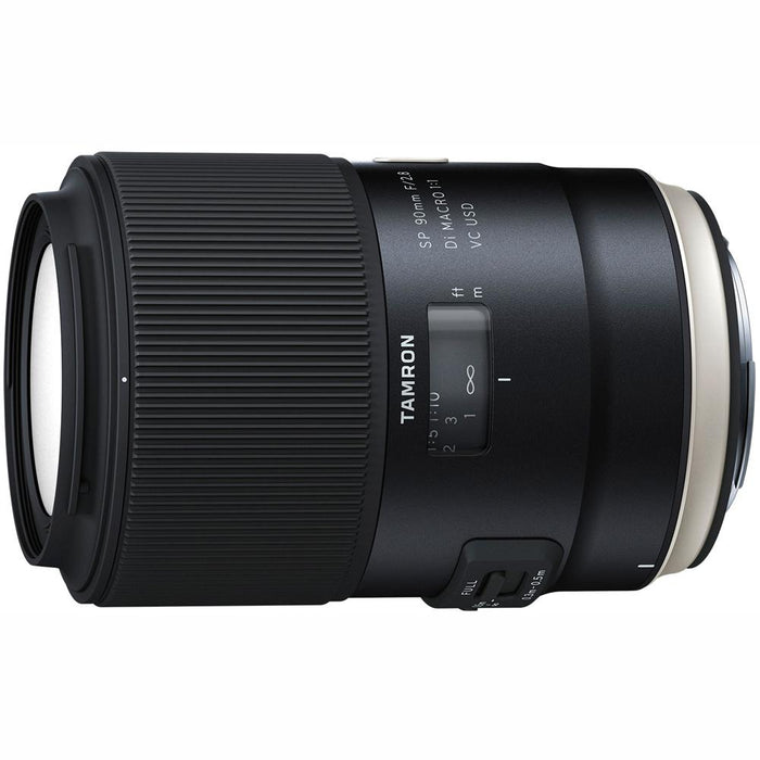 Tamron SP 90mm f/2.8 Di VC USD 1:1 Macro Lens for Canon (F017) with 128GB Card