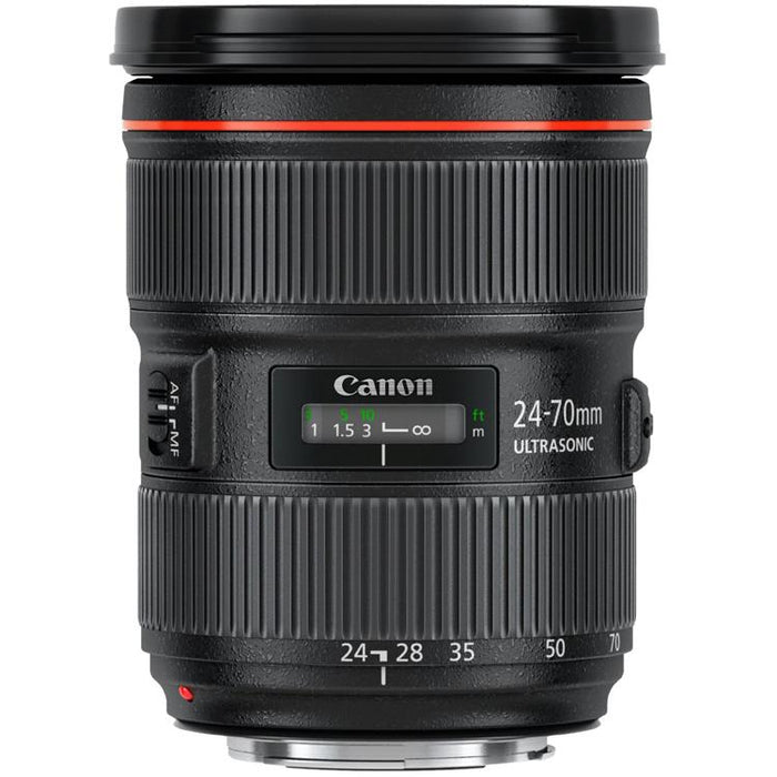 Canon EF 24-70mm f/2.8L II USM Lens with Vanguard Tripod + 64GB Filters Kit