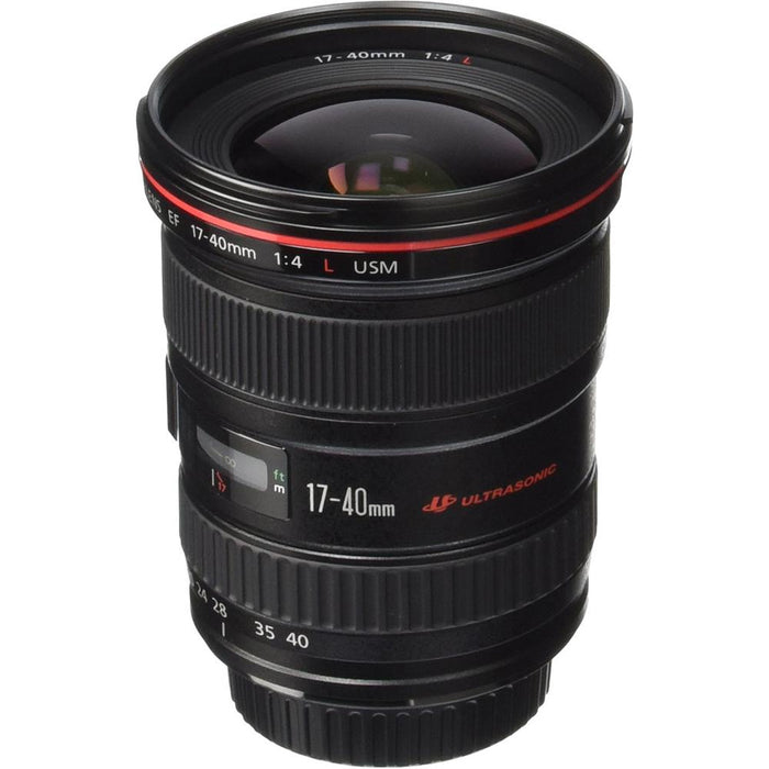 Canon EF 17-40mm F/4 L USM Lens + 77mm Filter Sets and Accessories Kit