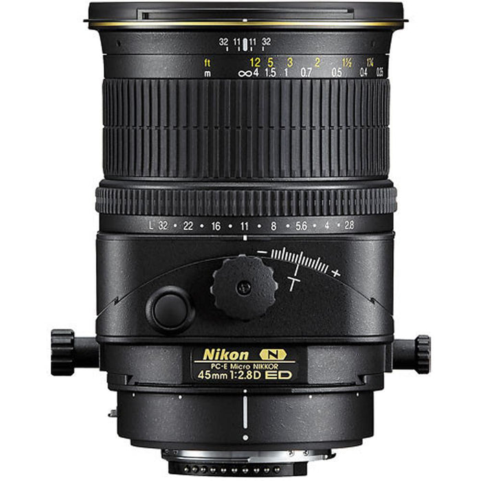 Nikon PC-E FX Full Frame Micro NIKKOR 45mm f/2.8D ED Lens + 64GB Ultimate Kit