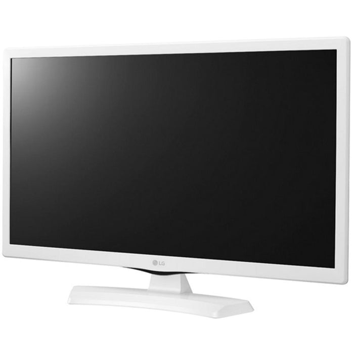 LG 24" HD LED TV - White w/ HDMI DVD Player & Sound Bar Bundle