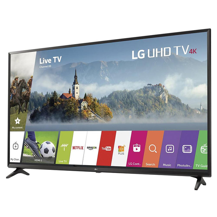 LG 43-inch UHD 4K HDR Smart LED TV w/ HDMI DVD Player & Sound Bar Bundle