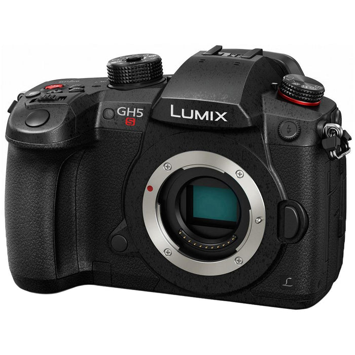 Panasonic LUMIX GH5S 10.2MP C4K Mirrorless Digital Camera with WiFi 64GB Accessories Kit