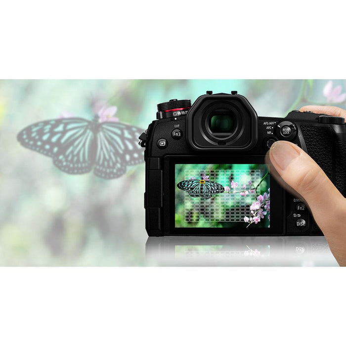 Panasonic Lumix DC-G9 Mirrorless Digital Camera Body + 64GB Dual Memory & Microphone Kit