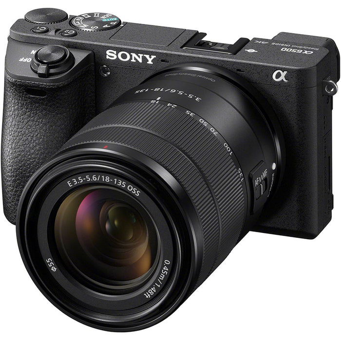 Sony a6500 4K Mirrorless Camera ILCE-6500 (Black) with 18-135mm F3.5-5.6 OSS Lens