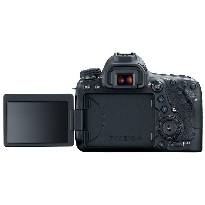 Canon EOS 6D Mark II DSLR Camera with EF 24-70mm II USM Lens & Dual Battery Bundle