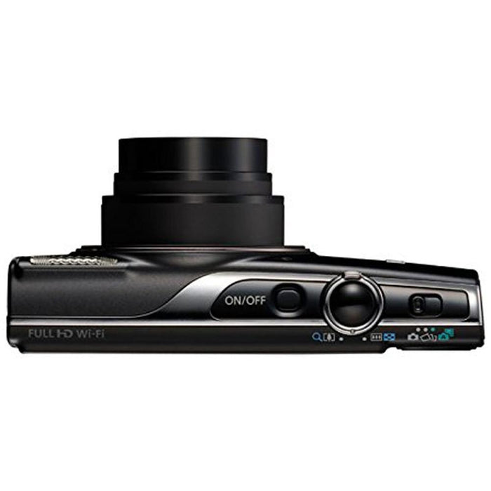 Canon PowerShot ELPH 360 HS Digital Camera (Black) + 32GB Deluxe Accessory Bundle