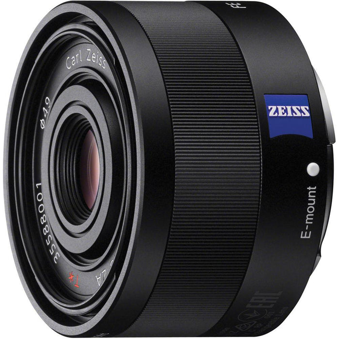 Sony Sonnar T* FE 35mm F2.8 ZA Full Frame Camera E-Mount Lens Bundle