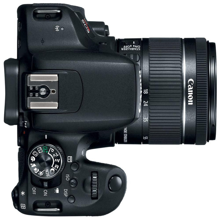 Canon T7i EOS Rebel DSLR Camera EF-S 18-55mm f3.5-5.6 IS II Lens 32GB Memory x2 Bundle