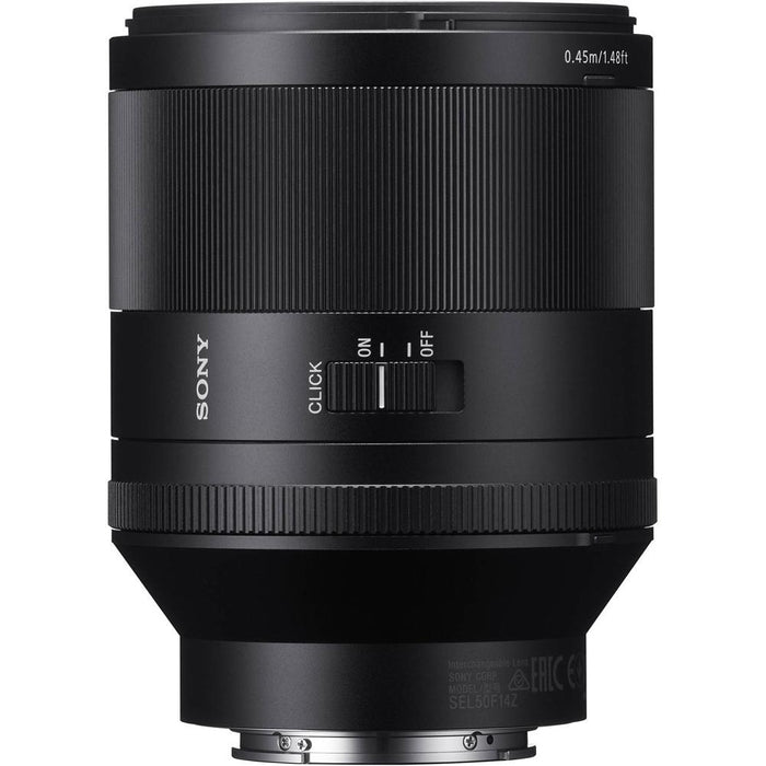 Sony Zeiss Prime Full-Frame T* FE 50mm F1.4 ZA E-Mount Lens - SEL50F14Z 64GB Kit