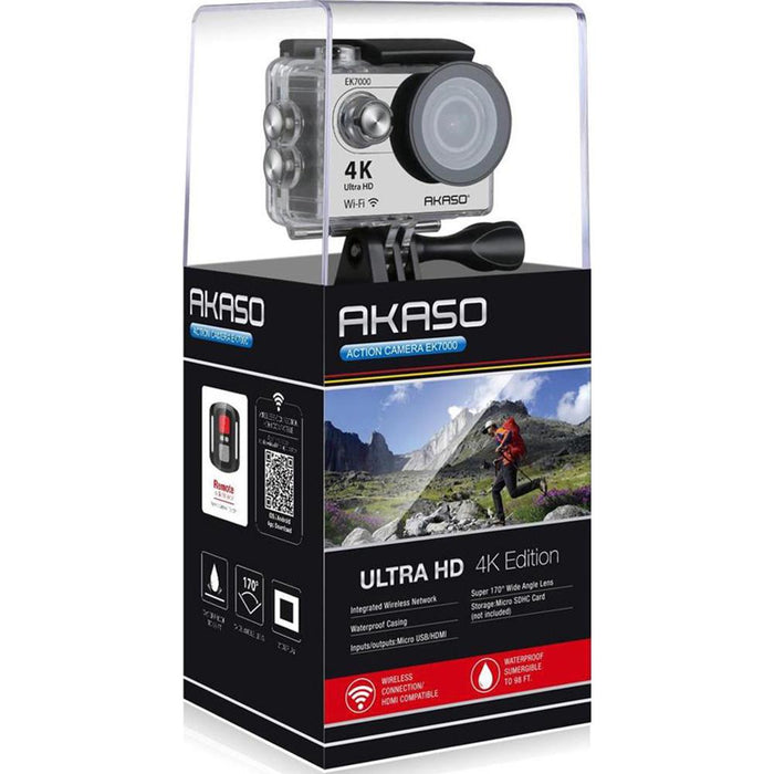 Akaso Ultra HD 4k WIFI 170 Degree Wide Waterproof Sports Action Camera (OPEN BOX)
