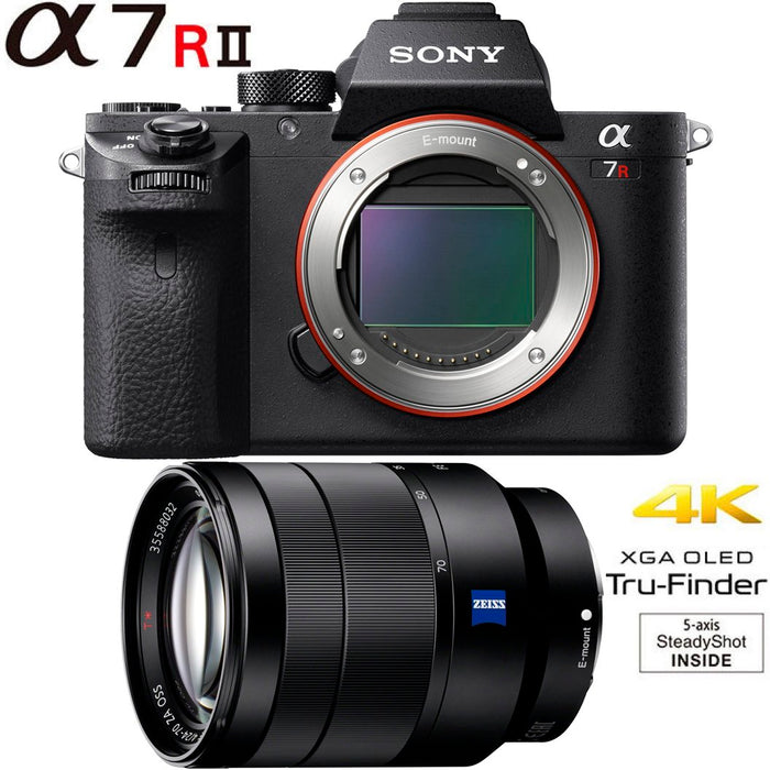 Sony a7R II Full-frame Mirrorless ILC Camera and Vario-Tessar T* 24-70mm Lens Bundle