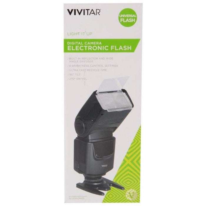 Vivitar SF7000 Wireless Optical Slave Flash - Enhance Photos & Colors (Black) VIVSF7000