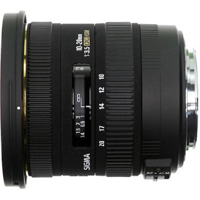 Sigma 10-20mm F3.5 EX DC HSM Lens for Canon EOS + Sandisk 64GB Memory Card