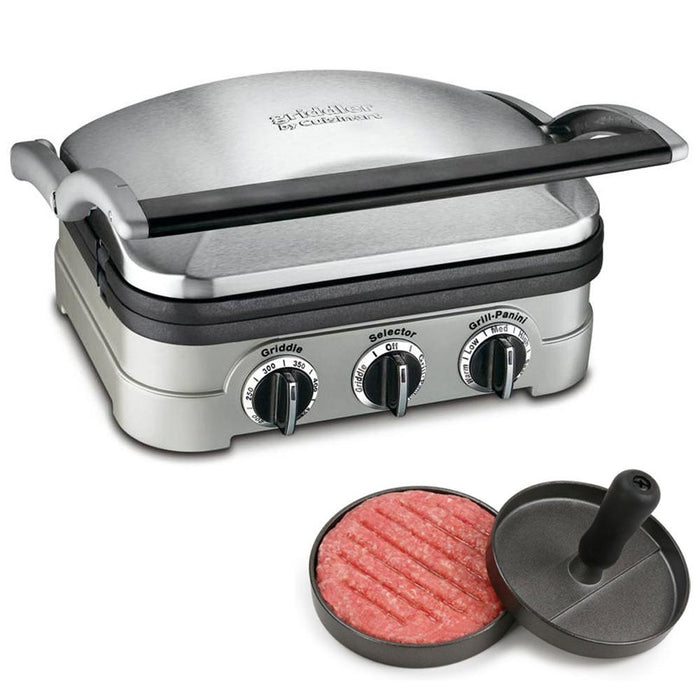 Cuisinart Multifunctional Griddle, Grill and Panini Press + Burger Patty Maker