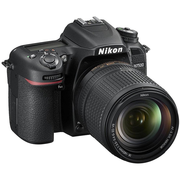 Nikon D7500 20.9MP Digital SLR Camera w/ 18-140mm VR & 70-300mm Macro Lens Bundle