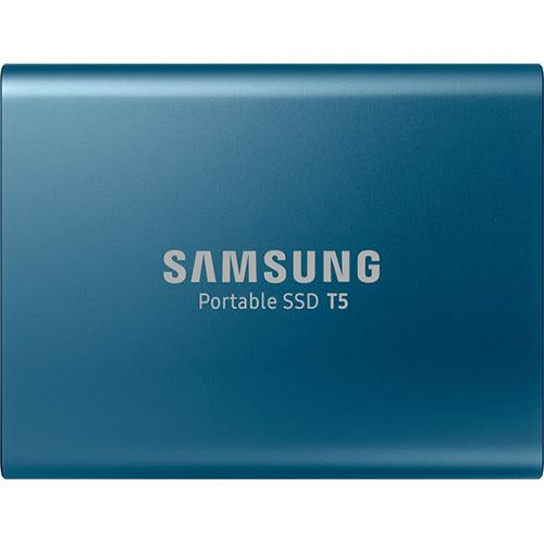 Samsung MU-PA250B/AM 250GB T5 Portable Solid-State Drive, Blue
