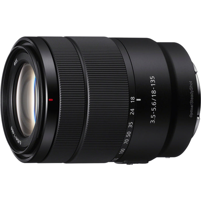 Sony 18-135mm F3.5-5.6 OSS APS-C E-mount Zoom Lens SEL18135 Tripod Filter Kit Bundle