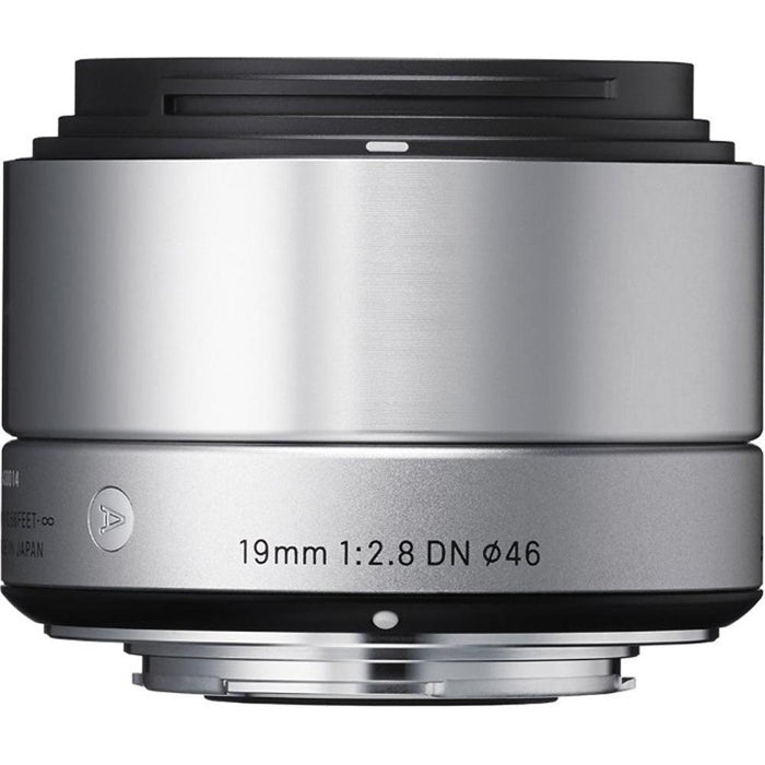 Sigma Sigma 19mm F2.8 EX DN ART Lens for Sony Silver + Accessories Bundle