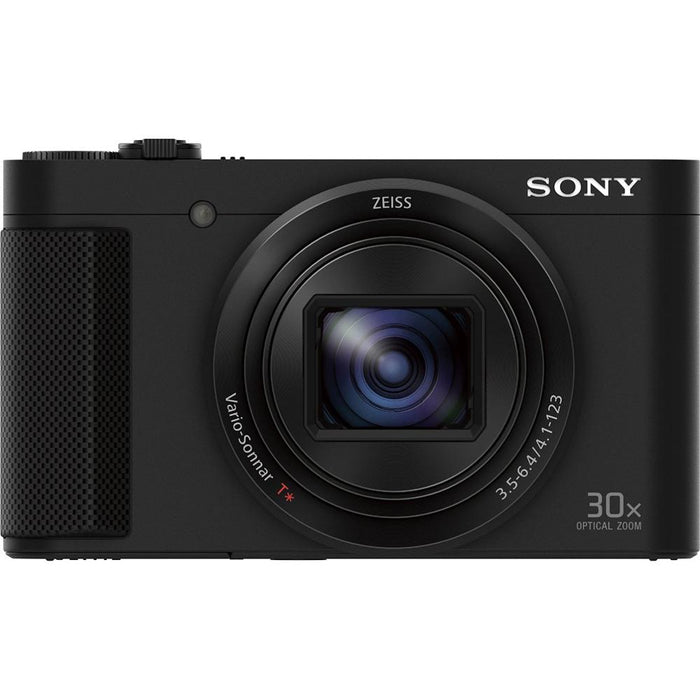 Sony Cyber-shot HX80 Compact Digital Camera + 32GB Dual Battery Accessory Bundle