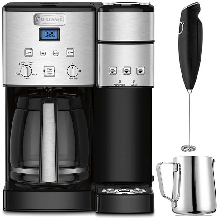 Cuisinart 12-Cup Coffee Maker and Single-Serve Brewer (SS-15) w/ Milk Frother and Carafe