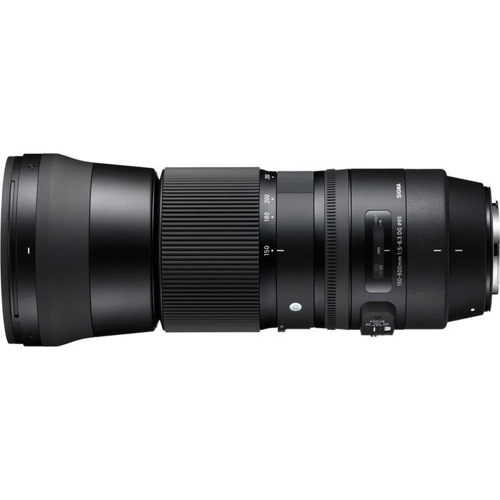 Sigma 150-600mm F5-6.3 DG OS HSM Zoom Lens for Canon + USB Dock + 128GB Memory Card