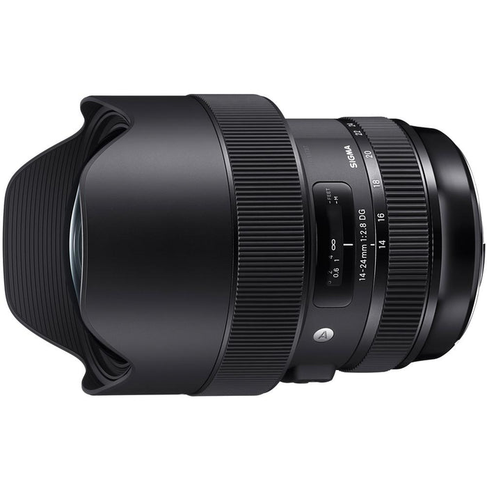 Sigma 14-24mm f/2.8 DG HSM Art Lens Ultra Wide Angle for Nikon F Mount + 128GB Card