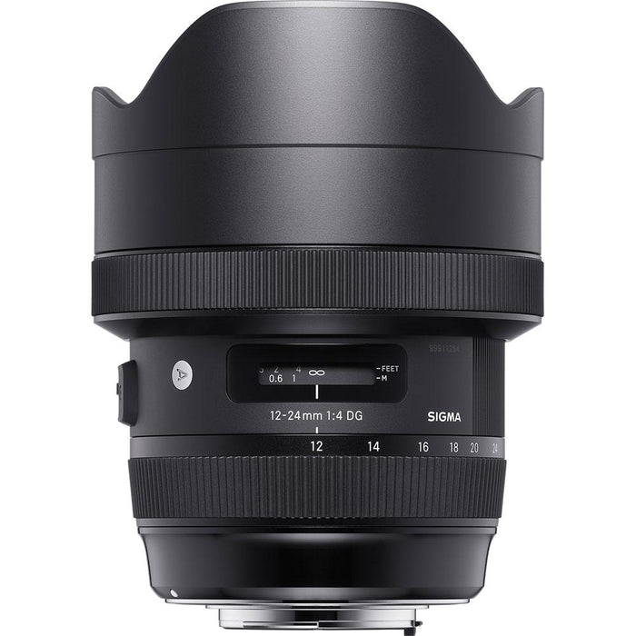 Sigma 12-24mm F4.0 DG HSM Art Full Frame Sensor Lens for Canon + 128GB Memory