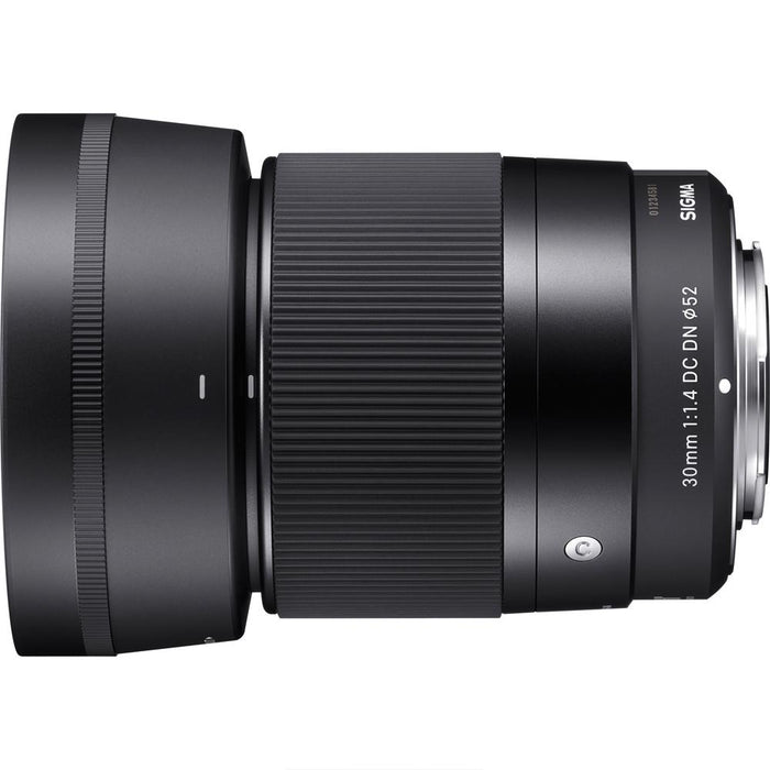 Sigma 30mm F1.4 DC DN Lens for Micro 4/3 Mount + 64GB Memory Card