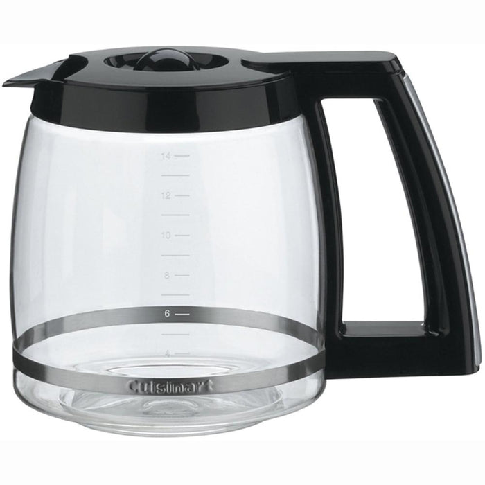 Cuisinart DCC-2200RC 14-Cup Replacement Glass Carafe, Black and Gold Tone Filter