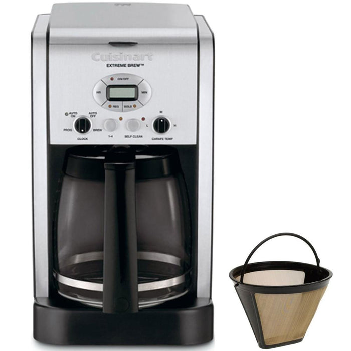 Cuisinart Brew Central 12-Cup Programmable Coffeemaker Refurbished w/Gold Tone Filter