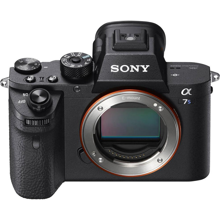 Sony a7S II Mirrorless Digital Camera Body + 128GB Memory & Flash Accessory Bundle