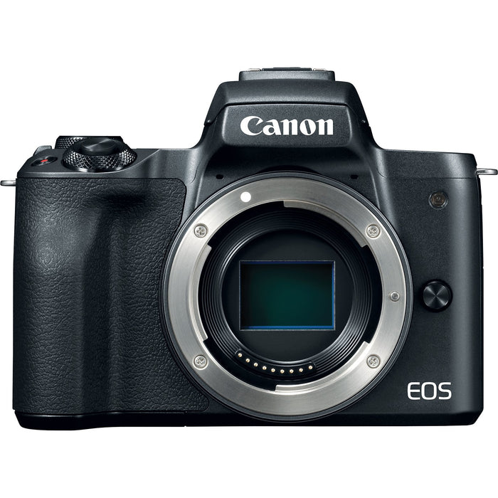 Canon EOS M50 Mirrorless Digital Camera with 4K Video (Black) 15-45mm Lens Kit Bundle