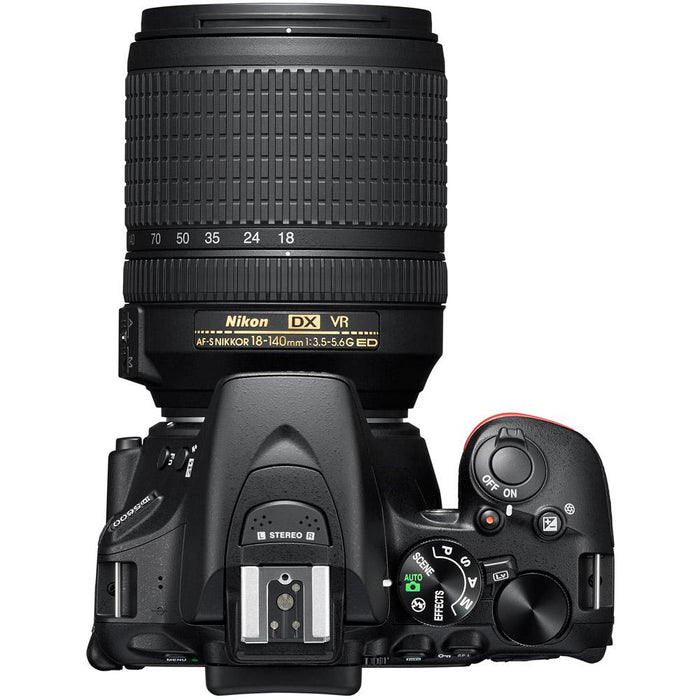 Nikon D5600 DX DSLR Camera 18-140mm VR Lens + Dual Battery 32GB Pro Bundle