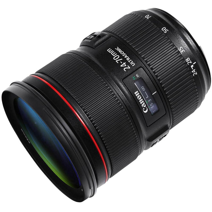 Canon EF 24-70mm f/2.8L II USM Lens with Vanguard Tripod + 128GB Filters Kit