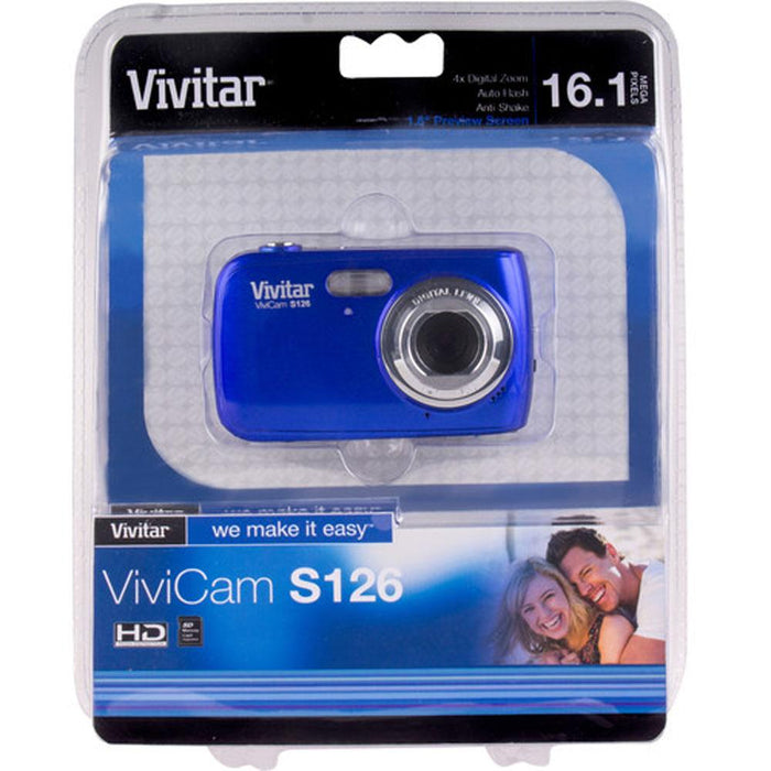Vivitar 16 MP Digital Camera-Blue VS126-BLU
