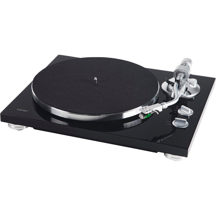 Teac TN-400S Belt-driven Turntable with S-Shaped Tonearm - Gloss Black (OPEN BOX)