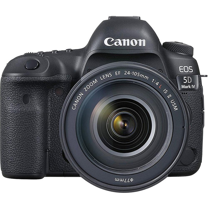 Canon EOS 5D Mark IV Full Frame DSLR Camera Pro Memory Triple Battery Recording Bundle