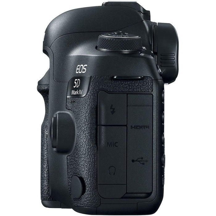Canon EOS 5D Mark IV Full Frame DSLR Camera&Pro Memory Triple Battery Recording Bundle