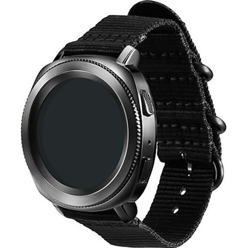 Samsung Studio Premium Nato Strap for Gear Sport (20mm) - Black - GPR600BREECAA