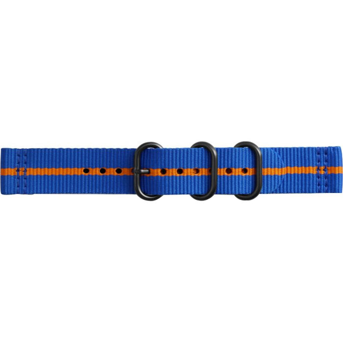 Samsung Premium Nato Strap for Gear Sport (20mm)-Blue w/ Orange- GPR600BREECAJ
