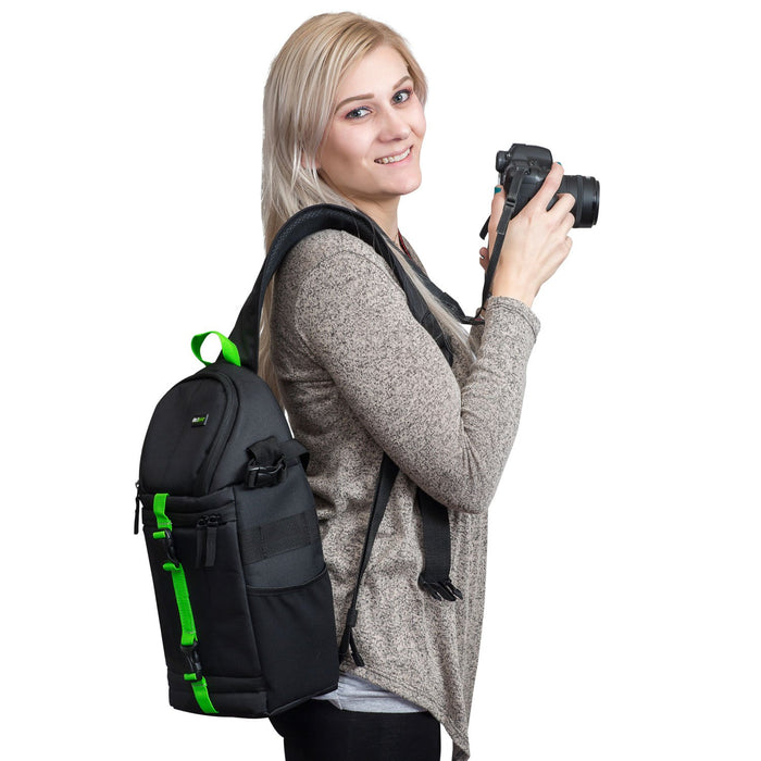Deco Photo SB250B Sling Backpack Accessories Kit for DSLR and Mirrorless Cameras