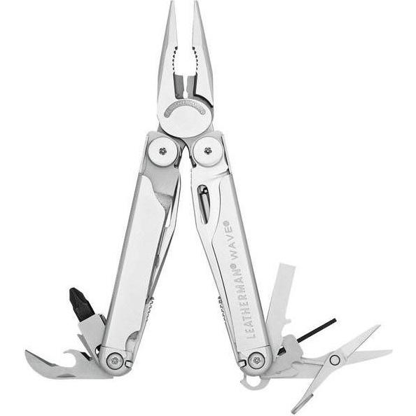 Leatherman 830041 Wave Multi-Tool Stainless Finish with Leather Sheath