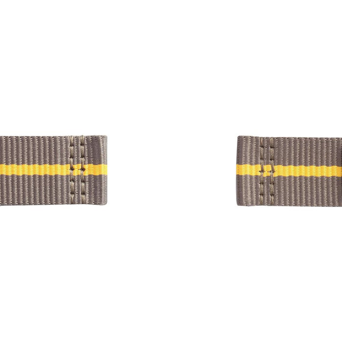Samsung Premium Nato Strap for Gear Sport (20mm)-Titanium Gray w/ Yellow - GPR600BREECAH