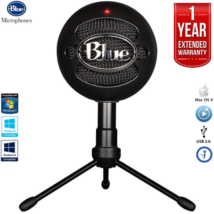 BLUE MICROPHONES Snowball iCE Versatile USB Microphone - Black with 1 Year Extended Warranty