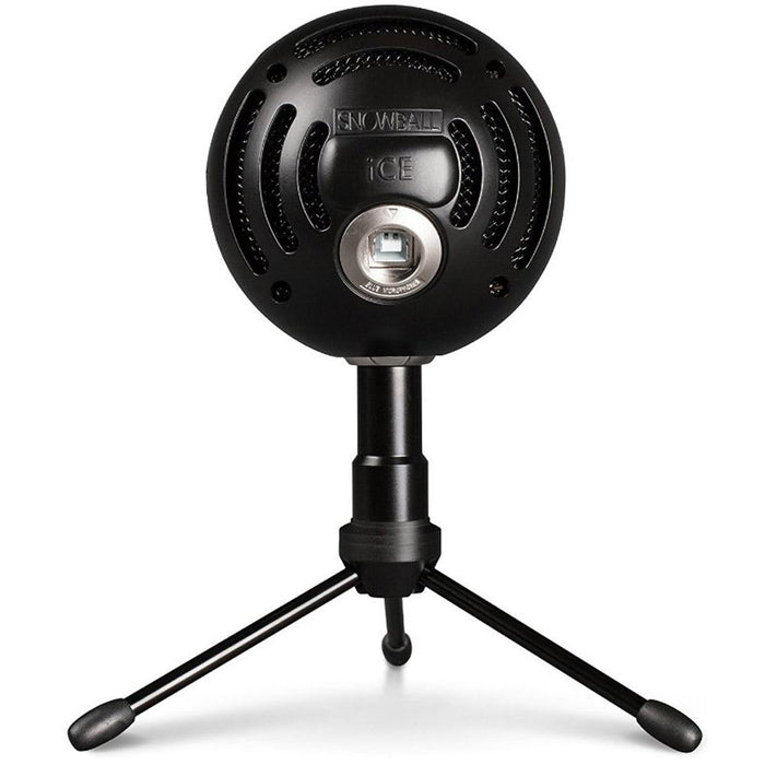 BLUE MICROPHONES Snowball iCE Versatile USB Microphone - Black with 1 Year Extended Warranty